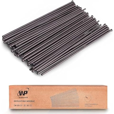 WP WORKPAD 24 pcs Replacement Needles Set for WP01121 Air Needle Scaler Cover