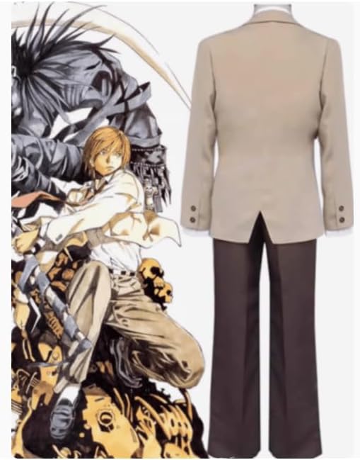 デスノート夜神月Yagami Light制服スーツCOSアニメ男装オーダースーツ (男M)