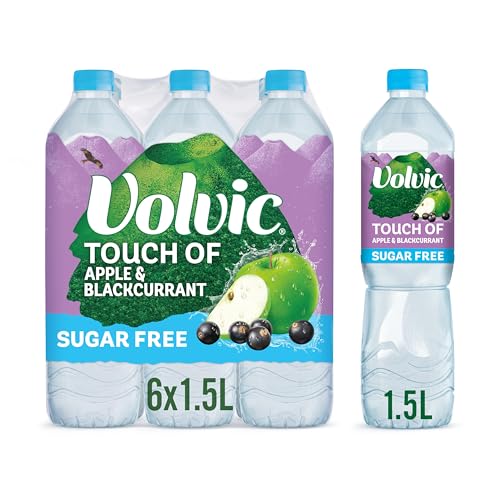 Volvic Touch of Fruit Apple & Blackcurrant Sugar Free Still Flavoured Water Multipack 6x1.5L