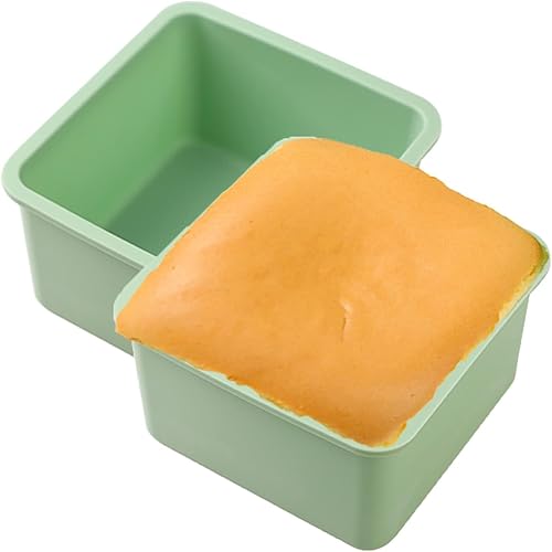 Miniatura 8 de QELEG Moldes de silicona para pan (paquete de 2)  Molde de silicona antiadherente para hornear para pan casero, brownies y pasteles de libra