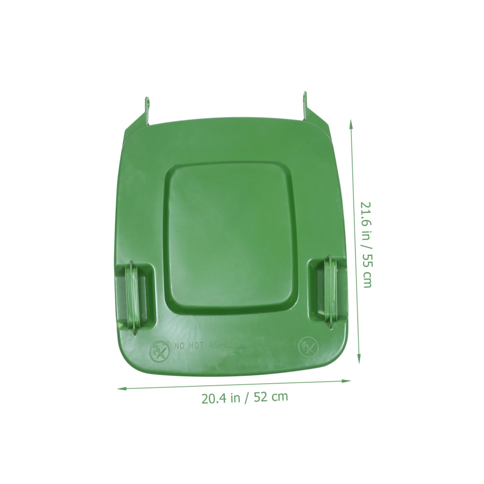 Mikinona 1Pc Large Waste Bin Lid Replacement Plastic Cover for Outdoor Indoor Trash Can Easy Installation Smooth Surface Compatible with Trash Bins