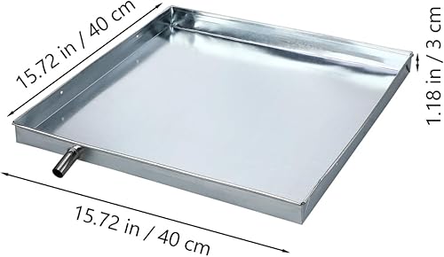 Miniatura 3 de DOITOOL Bandeja de acero inoxidable Bandeja de servicio de acero inoxidable Portátil+aire+acondicionador Bandeja de drenaje AC bandeja de goteo