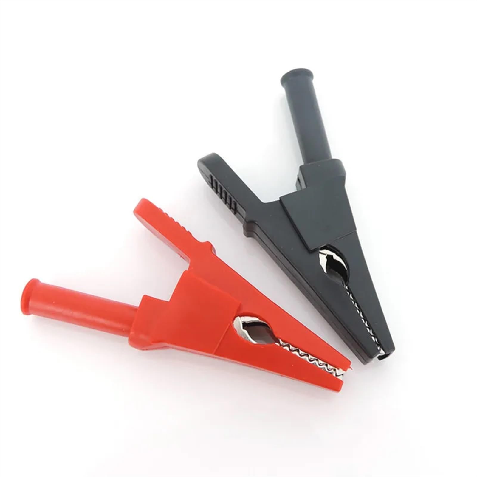 5/10/50A Electirc coccodrillo clip a coccodrillo manico isolato morsetto test batteria cavo connettore sonda 4 mm banana (n. 9 1 coppia)