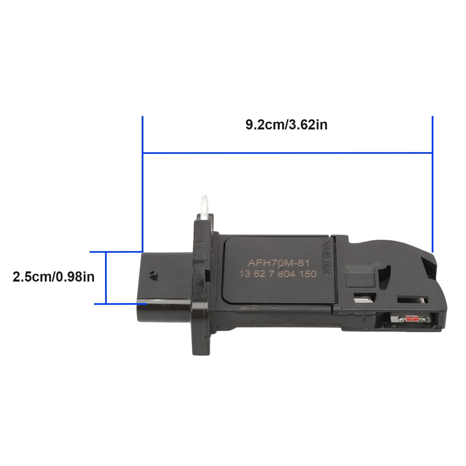 Débitmètre d'air pour F30 F31 F32 F33 F36 F80 F82 F83 F10 F18 F07 2009-2021 7804150 Débitmètre de masse d'air F01 F02 F03 F04 X3 F25. X4 F2. 6 X5 E70 F15 F85 X6 E71 E72 2008-2019 13627804150