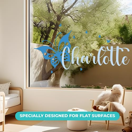 Vinilo Decorativo Mariposa Personalizado 22x14 Pulg miniatura 5