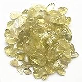 JRXFXEKW Piedra de cristal natural de cuarzo amarillo citrino natural, piedra de cristal de roca, grava, piedras naturales y s