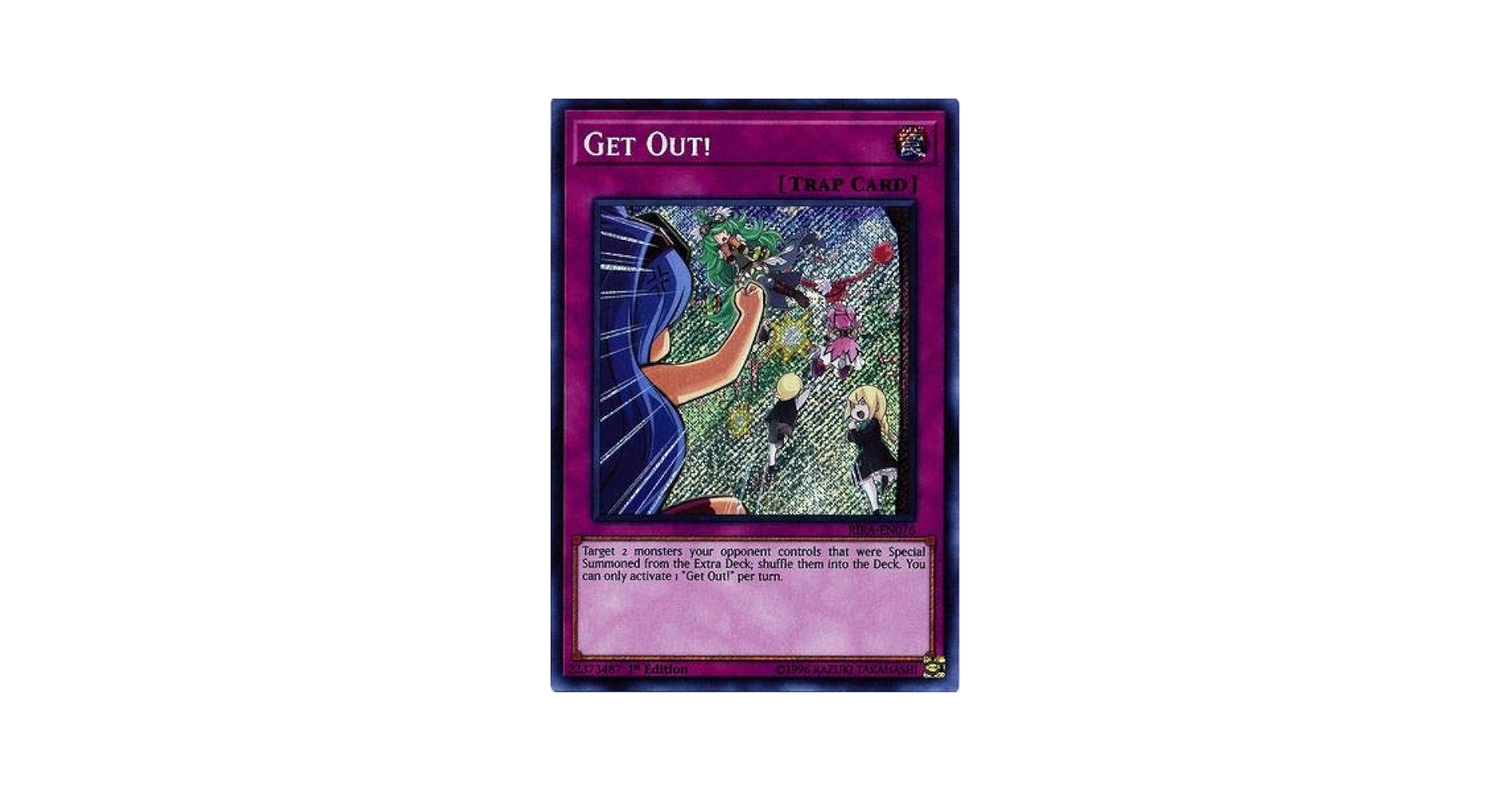 Amazon.com: Yu-Gi-Oh! - Get Out! - RIRA-EN076 - Secret Rare