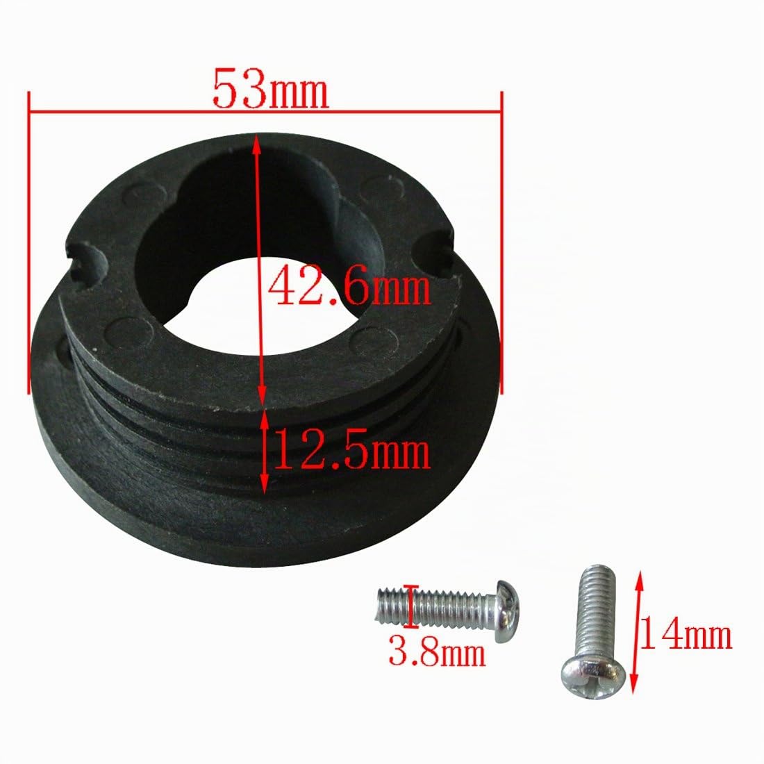 Filtro dell'aria Stack Carburatore per 2 tempi da 47 cc e 49 cc, per mini ATV, quad, moto da cross, tasca per bici da cross (rosso)