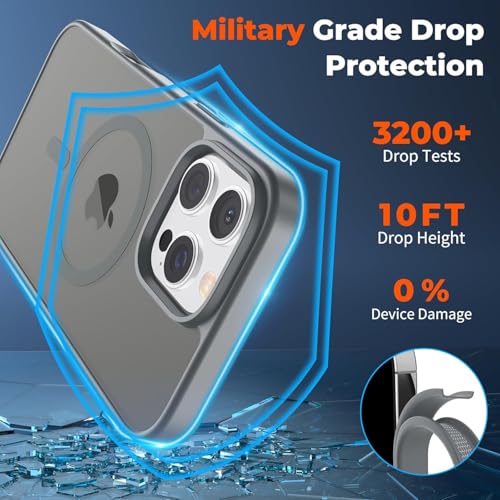 Image of AIBEX Protective OStand Case Compatible for Apple iPhone 17 MagSafe Compatible | Slim Back Cover with Camera Lens Protection, Strong Magnetic Support & Anti-Slip Grip | Military Grade Drop Protection
