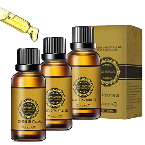 Belly Drainage Ginger Oil, Lymphatic Drainage Ginger Oil, Slimming Tummy Ginger Oil, Ginger Essential Oil for Swelling and Pain Relief,...