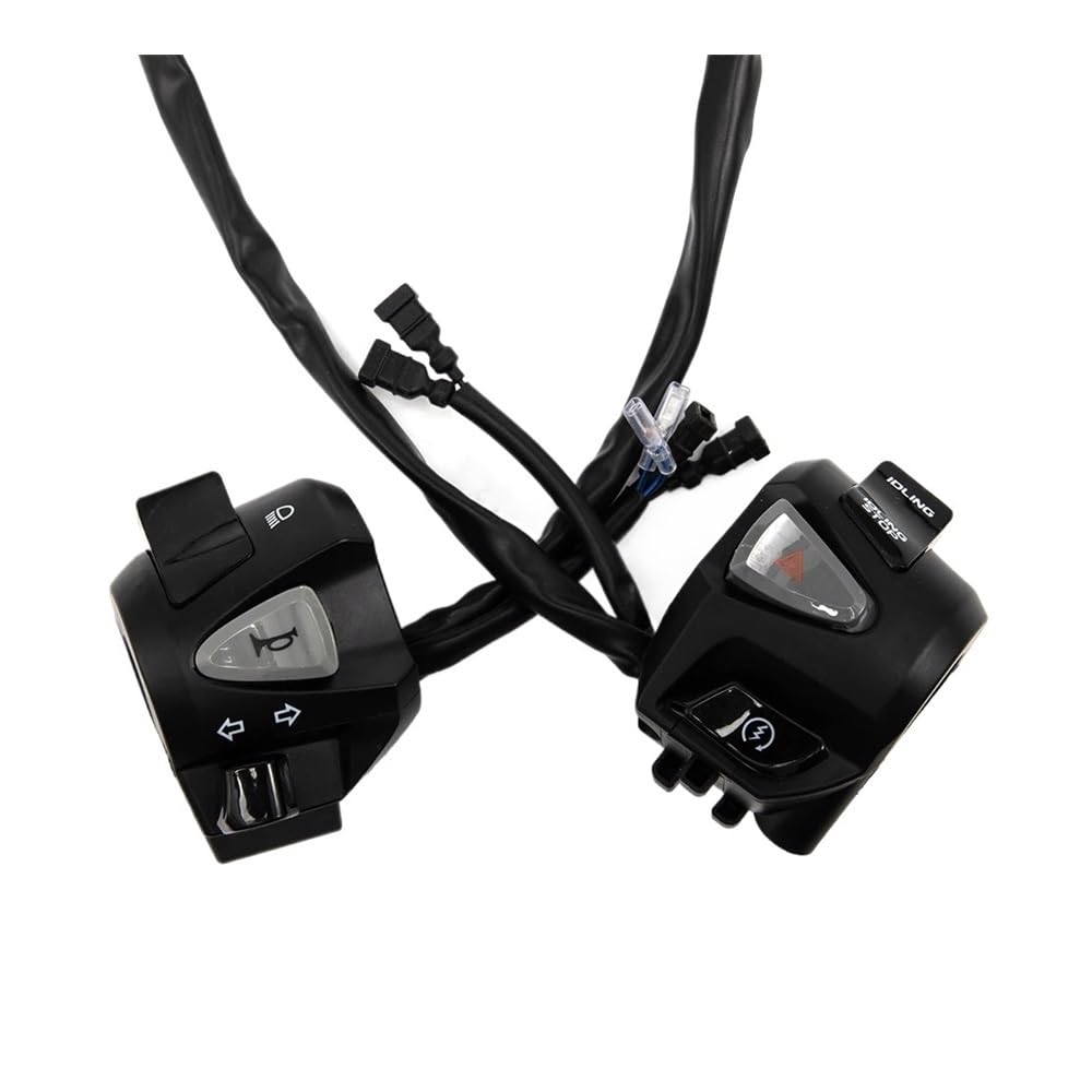 Pulsante interruttore manubri Interruttore Manubrio Universale Per Moto Da 7/8" 22 Mm, Clacson, Indicatori Di Direzione, Fari, Avviamento, Pulsante Controllo Del Controller