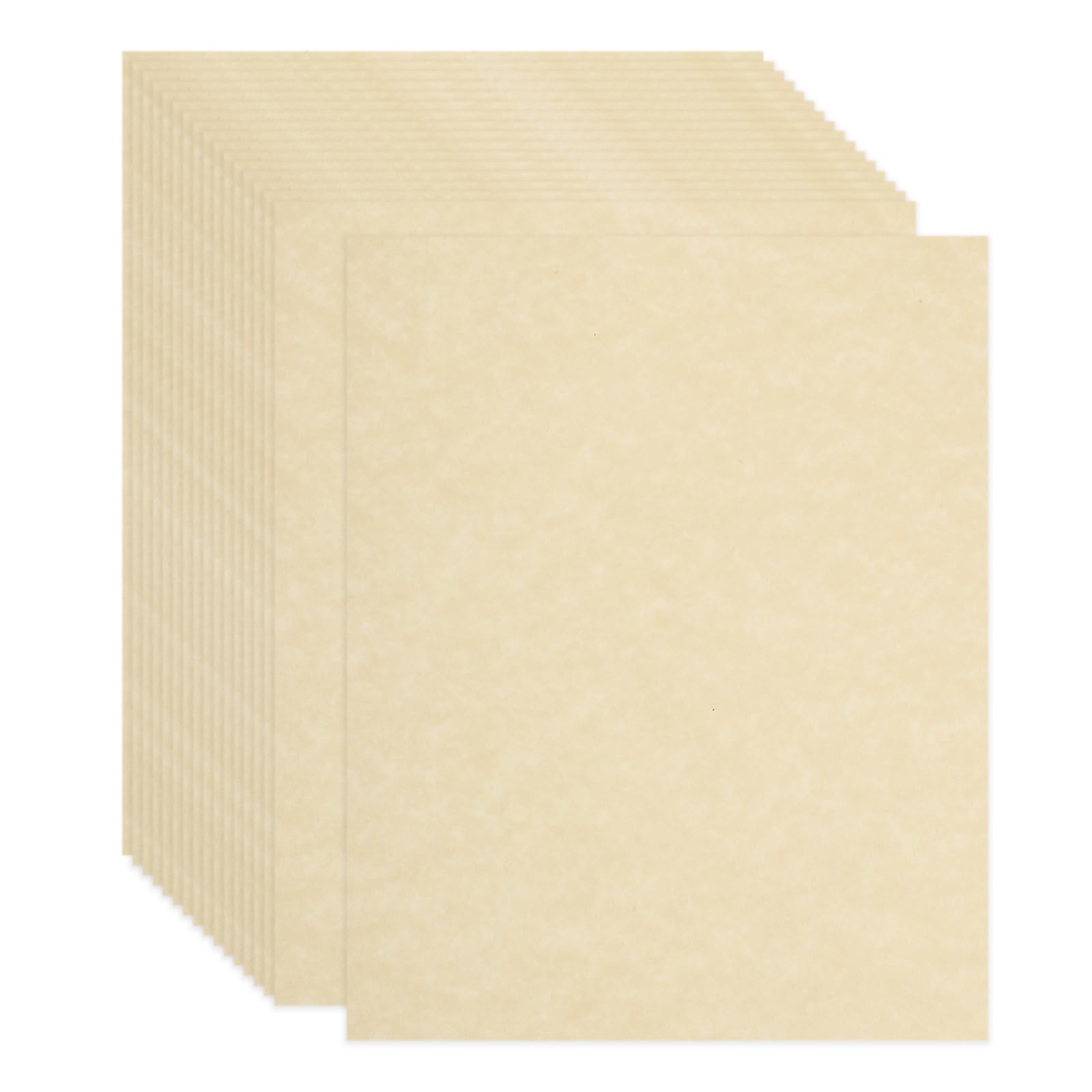 sourcing map 30 Sheets Parchment Paper 8.5 x 11 Inch Vintage Cardstock 180 GSM Parchment Printer Paper Sheet for Invitations DIY Cards Menus Certificates Crafts Drawing(Skin Color)