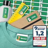 Coole Namensaufkleber Für Kinder - 54 Stück Wasserfeste Etiketten Für Kita & Kindergarten