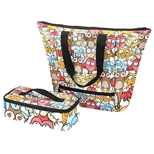 Sacs isolants pour voyage et travail avec boîte repas design de dessin animé