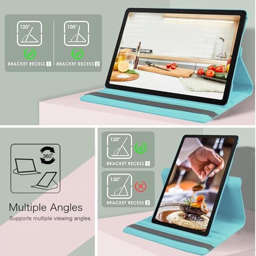 Image of M Cart Cover for Samsung Galaxy Tab A9 Cover Case 8.7 inch, Flip Stand Cover Case for Samsung Galaxy Tab A9 Tablet Cover [SM-X110 /X115 /X117] (Sea Blue)