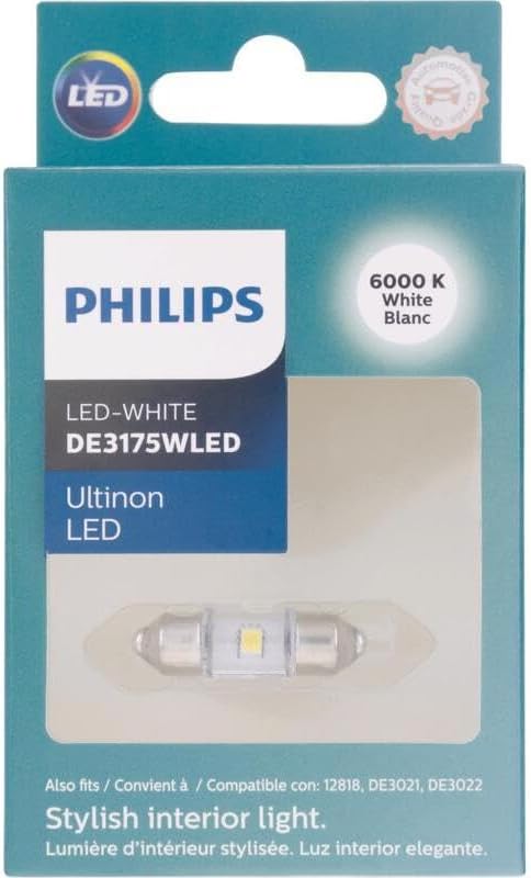 Philips DE3175WLED Ultinon LED Bulb (White), 1 Pack,Large