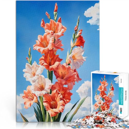 jigsaw 1000 pieces for teenagers Bloom in Gladiolus Pädagogisches Spielzeug zum Stressabbau Perfekte Dekoration75x50cm