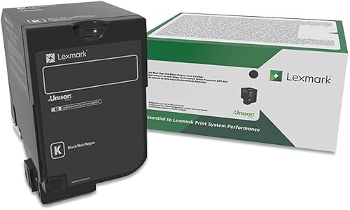 Lexmark Cartucho de tóner negro del programa de retorno para el gobierno de EE. UU., rendimiento 3000 (74C00KG)