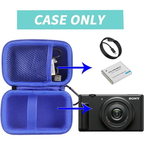 Maletín rígido compatible con cámara Sony ZV-1 azul miniatura 5