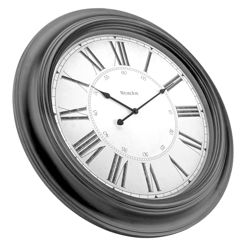 Image of Westclox 24 inch Traditional Wall Clock Battery-Operated Clock for Living Room, Bedroom, Office