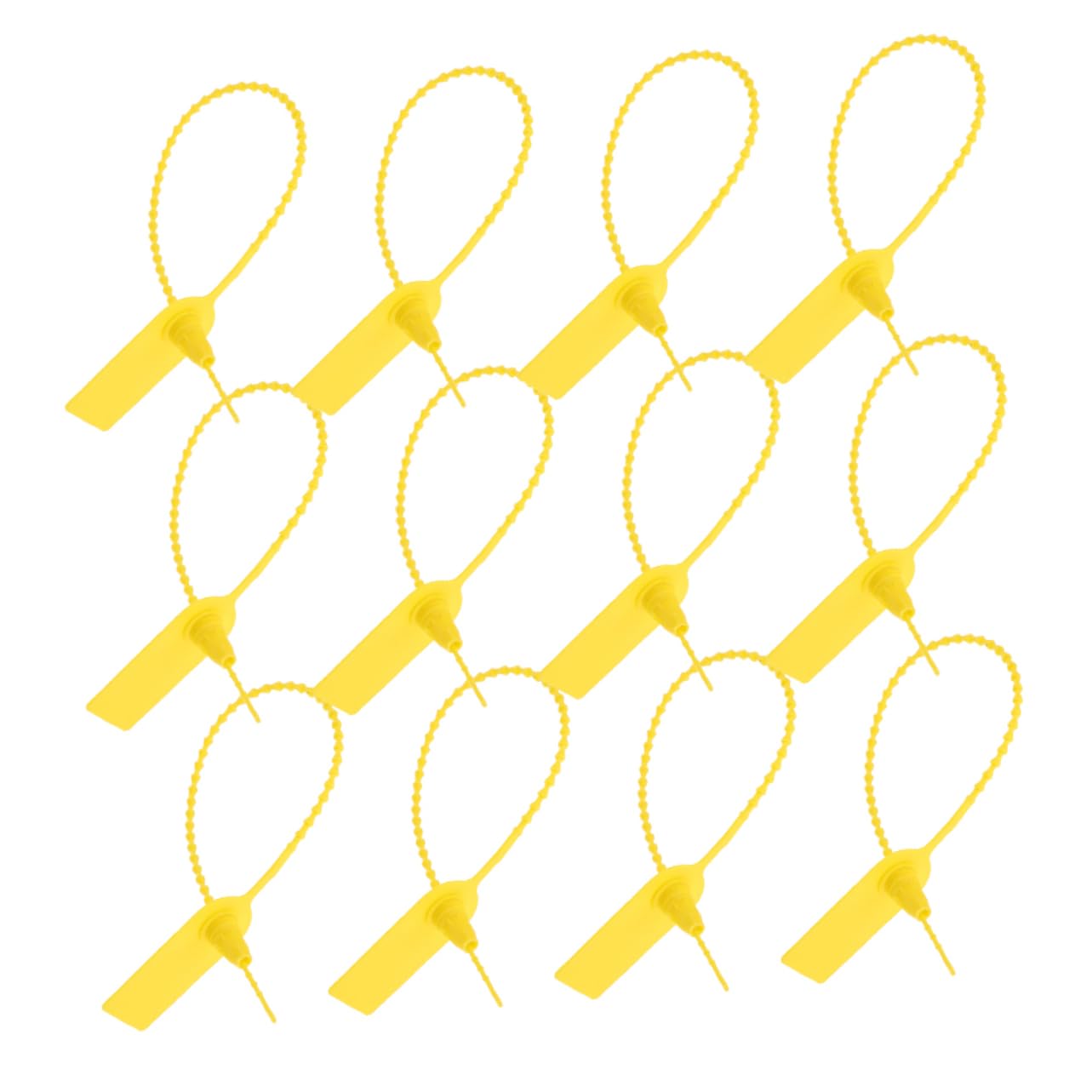 HEALLILY 50pcs Self-Locking Waterproof Labels Plastic Tags for Electronics Logistics Zip Tie Seals for Shipping