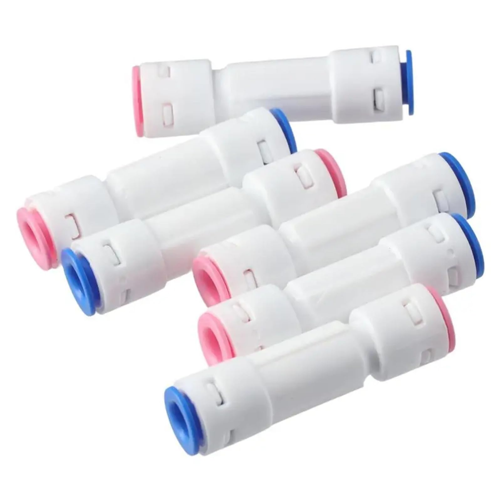Raccord rapide 1/4 anti-reflux unidirectionnel push to connect pour traitement de l'eau