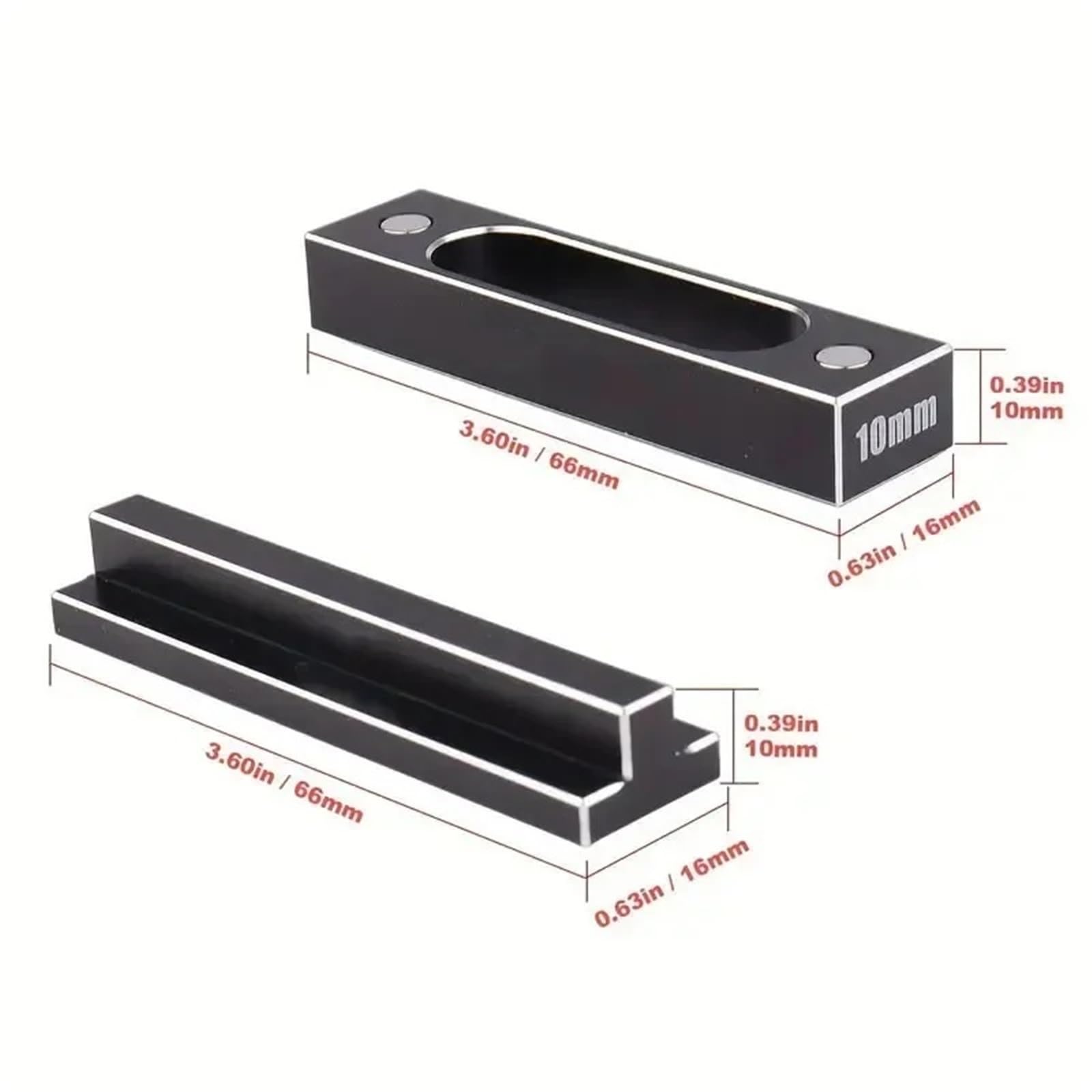 Rc Maquetas Accesorios Para 1/10 1/8 Aleación Aluminio Chasis Droop Block Herramienta Medición Sintonización Precisión RC Touring Cars Modelo Accesorio