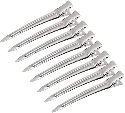 Hicarer 3.5 inches Metal Curl Clips Duck Bill Sectioning Clips Alligator Hair Clips (24 Pieces)