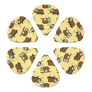 Lot de 6 médiators mignons paresseux sur citrons jaunes pour guitare acoustique, guitare électrique, basse, ukulélé… - Les Beatles, Paul McCartney, John Lennon, RIngo Starr, George Harrison Lot de 6 médiators mignons paresseux sur citrons jaunes pour guitare acoustique, guitare électrique, basse, ukulélé… – Image 4