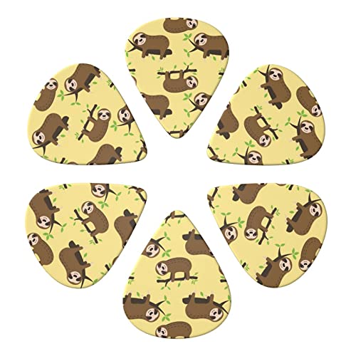 Lot de 6 médiators mignons paresseux sur citrons jaunes pour guitare acoustique, guitare électrique, basse, ukulélé… - Les Beatles, Paul McCartney, John Lennon, RIngo Starr, George Harrison Lot de 6 médiators mignons paresseux sur citrons jaunes pour guitare acoustique, guitare électrique, basse, ukulélé… – Image 5