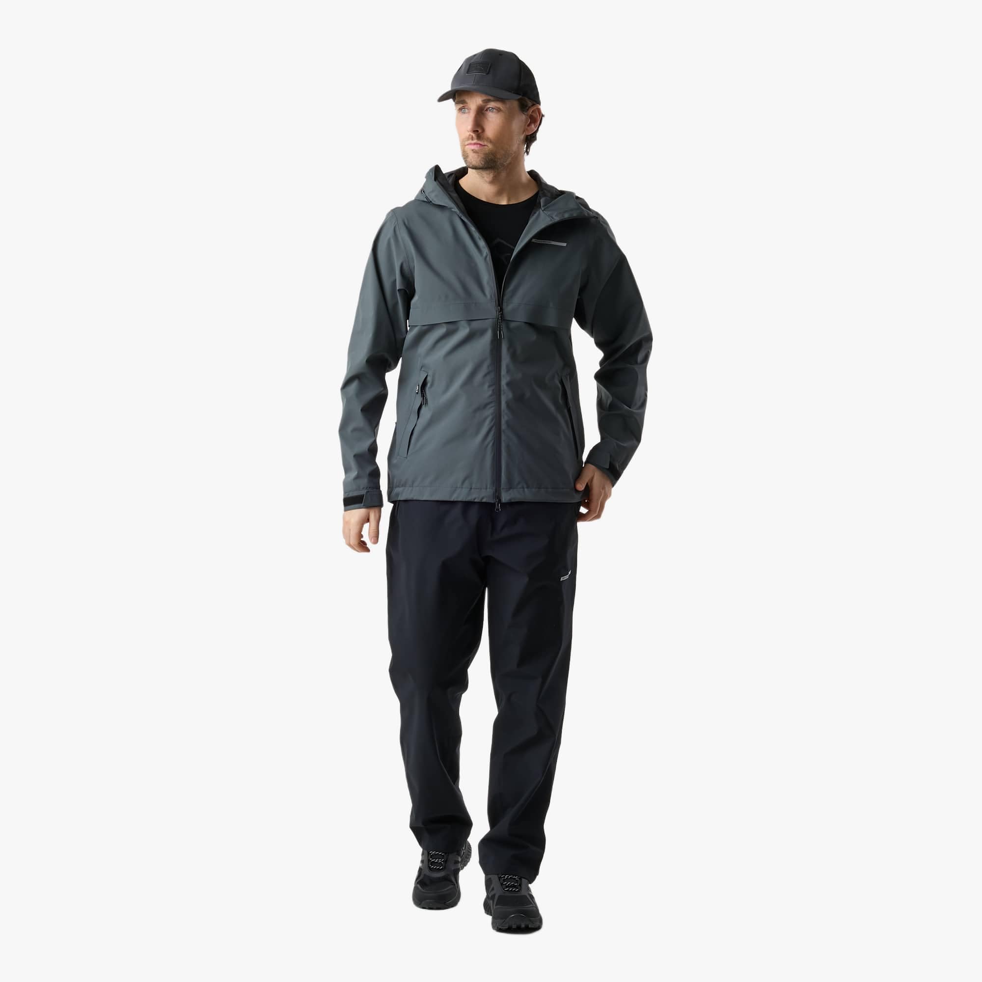 Swedemount Tjörn Regenjacke für Herren Wasserdicht Atmungsaktiv Winddicht mit Kapuze Outdoor Wandern