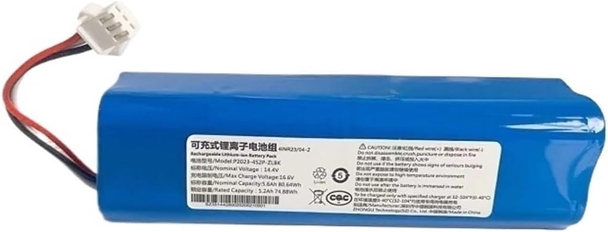 Li-ion Battery，Compatible For Viomi，Compatible For IMILAB，V1 Robot Vacuum Cleaner Charging Battery Accessories Spare Parts(5200mAh 1pcs)
