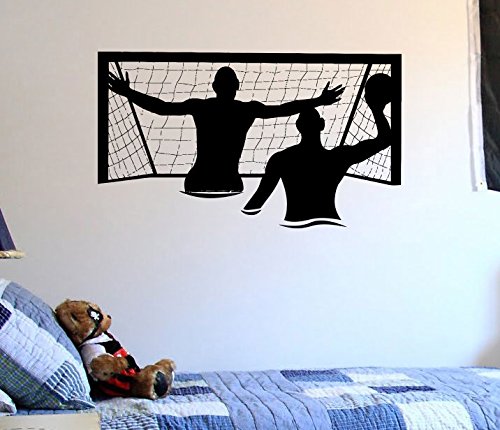 Vinilo decorativo de waterpolo para pared infantil