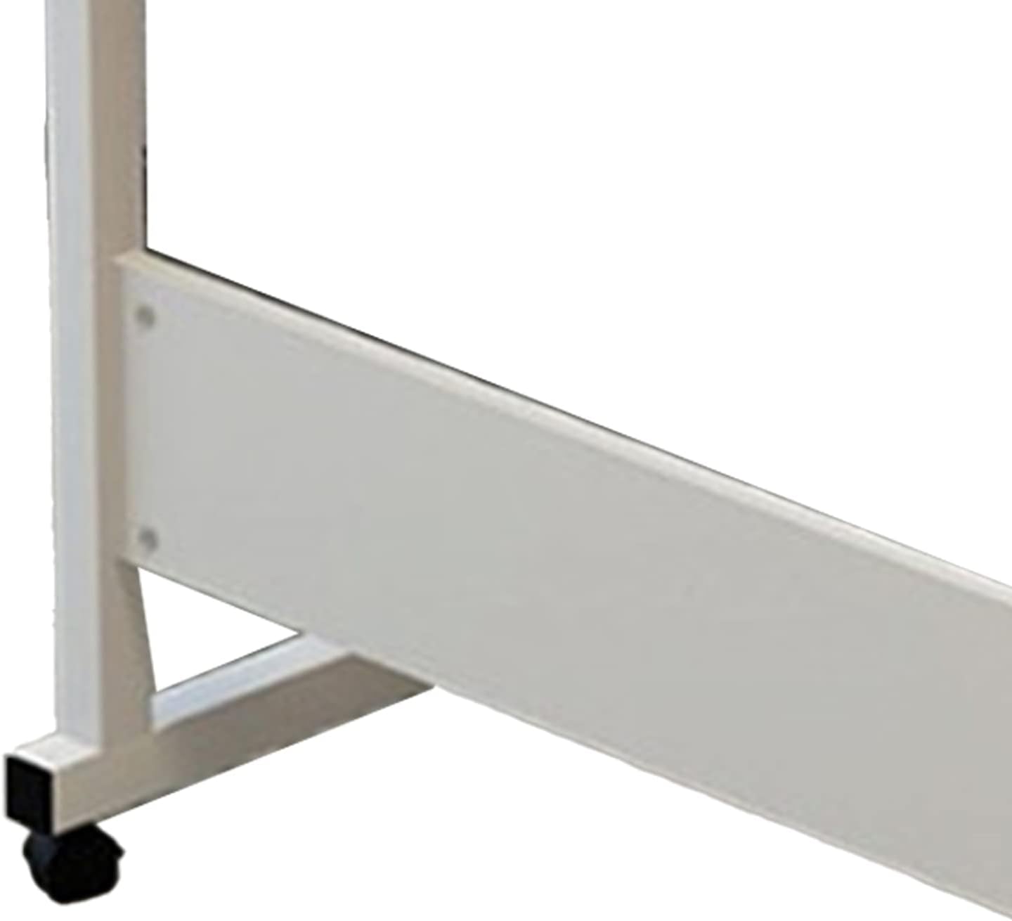 ZJchao Liftable Bedside Table C Shape Metal Frame Mobile Laptop Desk for Home Sofa (Wood Color)