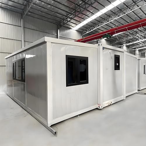 Modern Expandable Prefab Tiny Villa – 20ft Foldable Container House with 2 Bedrooms,Fully Equipped Kitchen & Bathroom,Portable Prefabricated Modular Home for Family Living,Rental Cabin,Guest Suite - Image 4