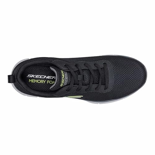 Skechers Men's Memory Foam Sneaker, 11, Black - White