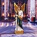 MOOCOCO Archangel Raphael Statue - 9 Inch Resin Sculpture for Catholic Gift and Home Decor