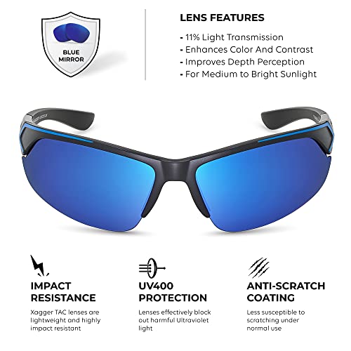 Image of Polarized Sport Sunglasses for Men Women Wrap Around UV400 Running Baseball Softball Fishing Driving Glasses