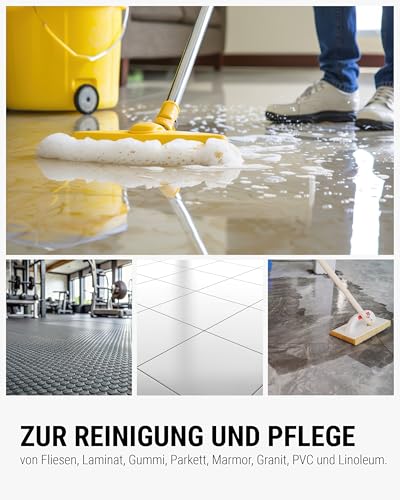 Lorito Antislip Rutschhemmer 328 1L - Anti-Rutsch-Flüssigkeit für Fliesen, Laminat, Parkett, Marmor, Granit, Sporthallen, Sportböden, PVC, Gummi, Linoleum & Polyolefin
