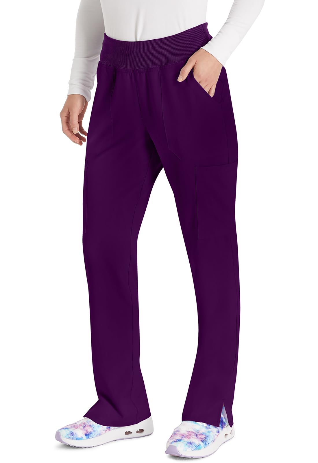EDS Essentials DK005 Schlupfkasack für Damen, Yoga-inspirierte Schlupfhose mit Vier-Wege-Stretch und Feuchtigkeitstransport