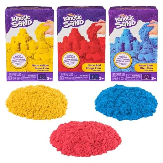 Kinetic Sand |Sabbia Colorata | Sabbia cinetica 227gr | Sabbia Magica da Modellare | Giocattoli per Bambini e Bambine 3 Anni