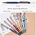 HOSTK 20pcs Bling Stylus Pen Retractable Ballpoint Pen Crystal Diamond Screen Touch Pen Capacitive Pens for Note Tab Office School Stationery Supplies,Writing Instruments(20 Pen-Black Ink)