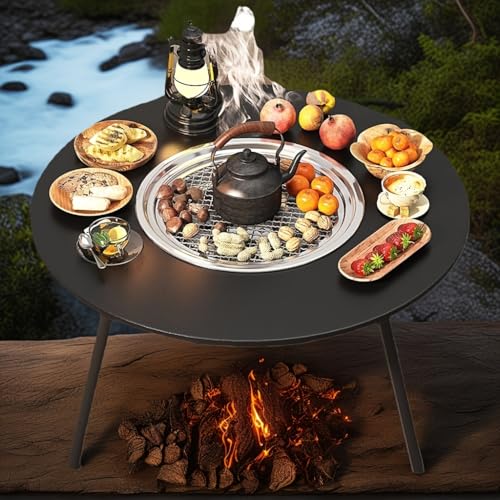Parrilla de barbacoa portátil plegable de carbón vegetal con bolsa de almacenamiento al aire libre, ahumador de acero inoxidable, parrilla de barbacoa para picnic, jardín, terraza, camping, viajes