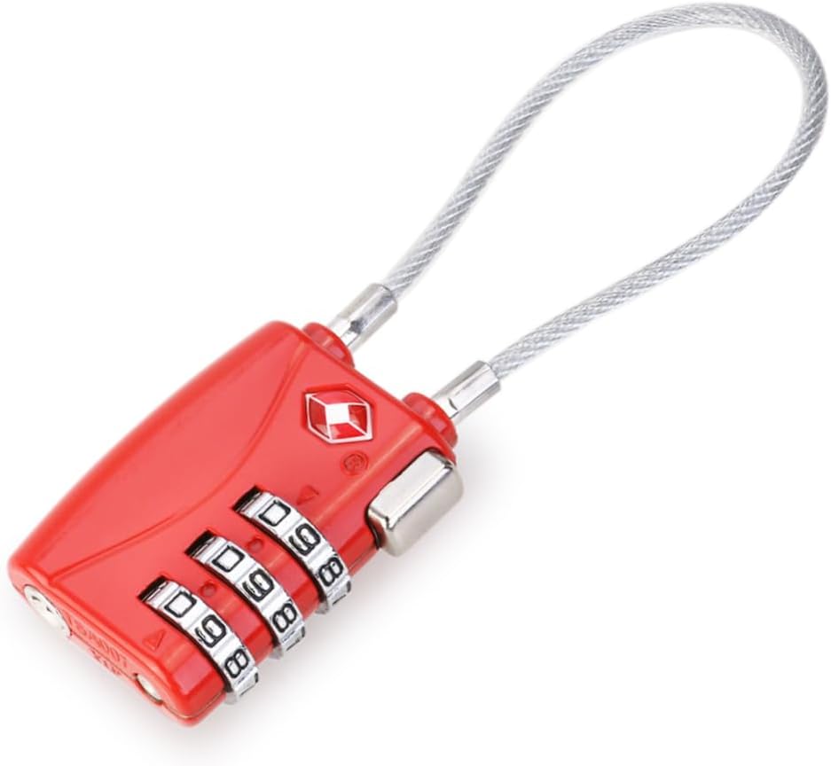 2pcs Padlock Combination Pad Lock Combination 3 Combination Loc TSA Lock for Luggage Combination Padlock TSA Approved Locks Password Box Luggage Lock