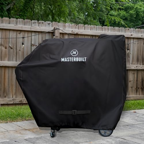 Image of Masterbuilt Large Grill Cover, Fits Models 1050, 1150 and XT of Gravity Series Smoker Grills, Black, PVC Liner, Double-Stitching and Adjustable, Model MB20081220
