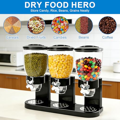 Dispensador de cereales hermético con juego de recipientes de 2 litros 6