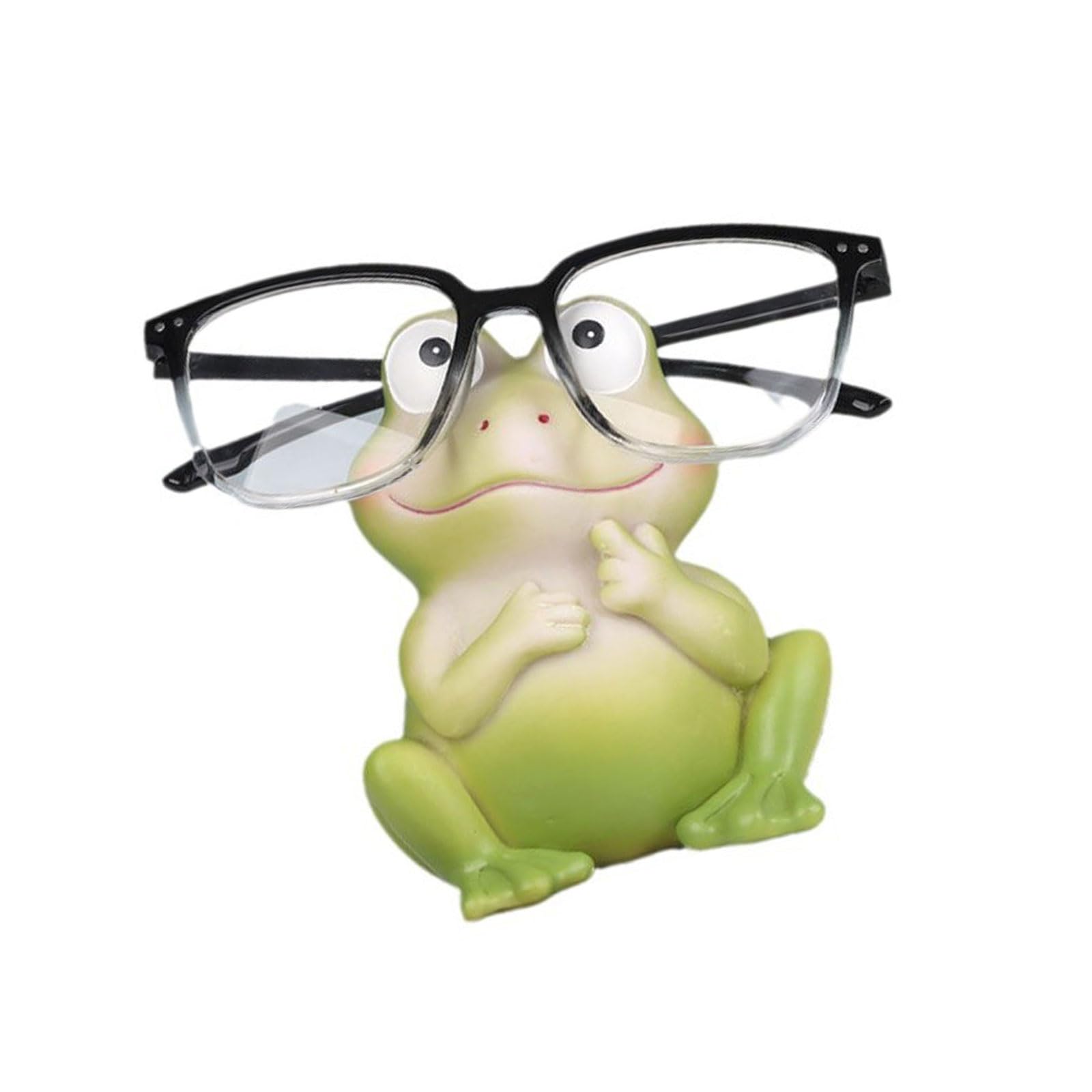 Buxuaaaa Multicolor Resin Frogs Eyeglass Holder Effective Frogs Eyeglass Organizers Glasses Stand Holder For Children And Teens Eyewear Organizers