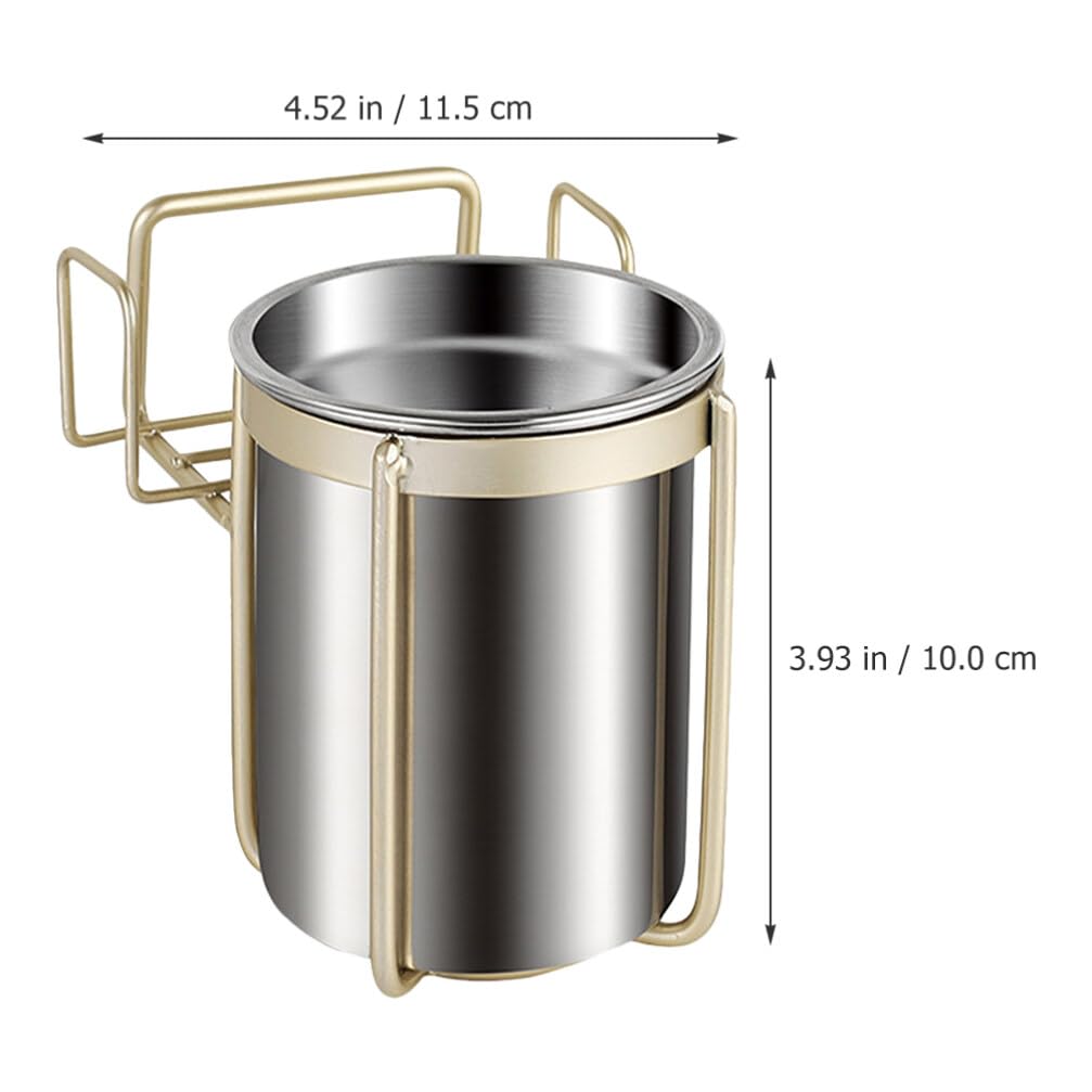 Amazon.co.jp: TOYMYTOY 2個ステンレス製壁掛け式灰皿 無孔取り付け