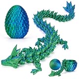 HIMS 3D Gedruckte Dracheneier mit Drache im Inneren, Drachenei Beweglicher Kristalldrache Spielzeug, Überraschungs Easter Dracheneier Wohnkultur