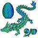 HIMS 3D Gedruckte Dracheneier mit Drache im Inneren, Drachenei Beweglicher Kristalldrache Spielzeug, Überraschungs Easter Dracheneier Wohnkultur
